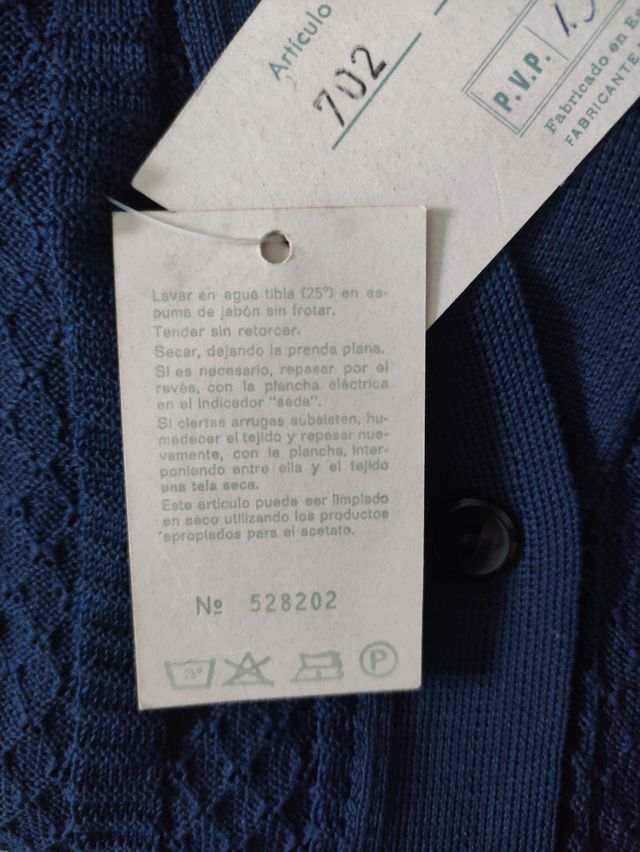 Chaqueta tricot vintage años 60