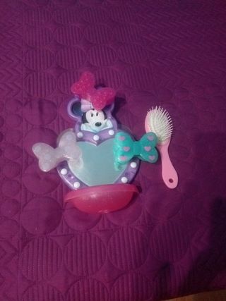 Juego bañera Minnie mouse y cepillo