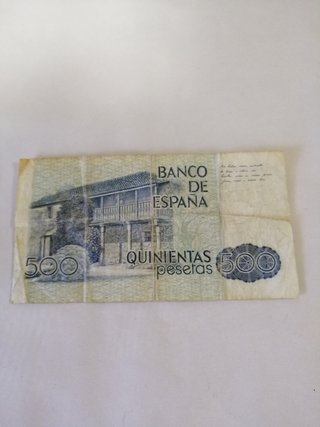 Billete de 500 pesetas de 1979