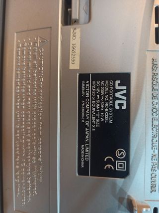 Radiocaset CD jvc