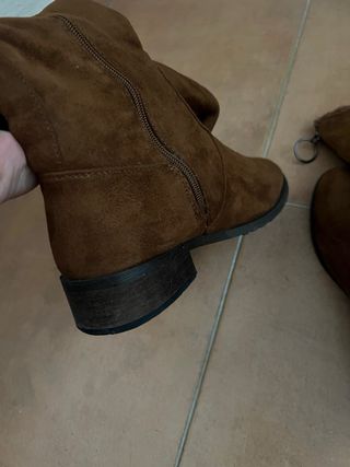 Botas hasta rodilla terciopelo 38