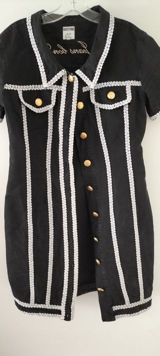 Vestido vaquero, Vintage. Marca Moschino. Alta cos