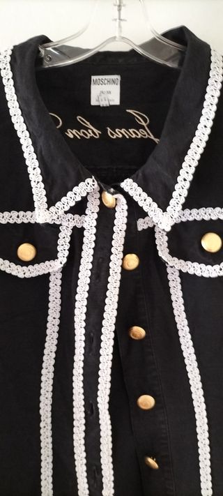 Vestido vaquero, Vintage. Marca Moschino. Alta cos
