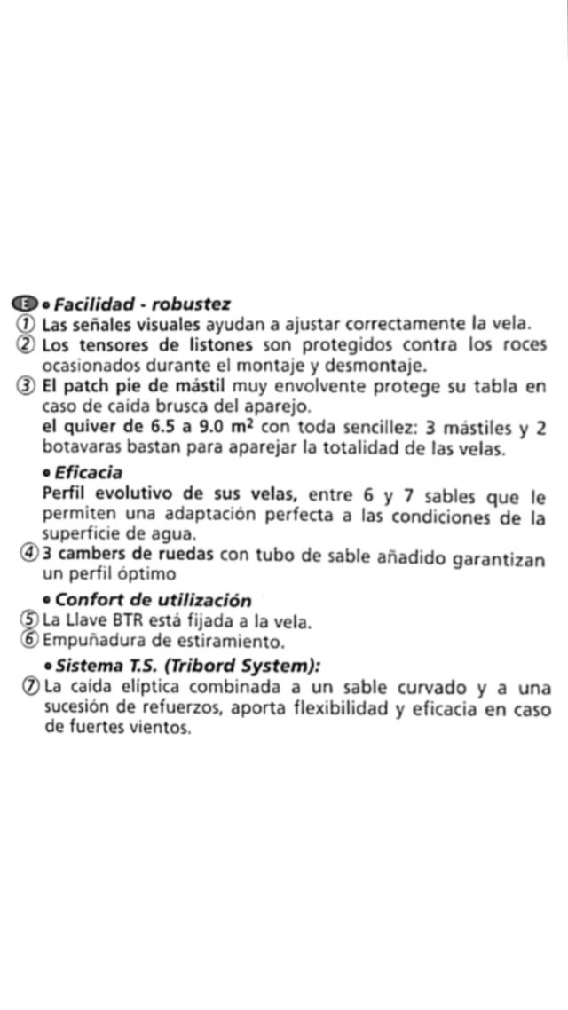 Vela windsurf Tribord RC5 6.5m