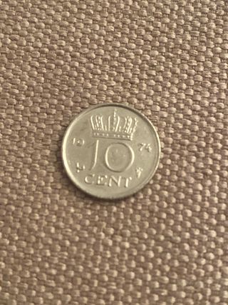 Moneta 10 cents olandesi 1974