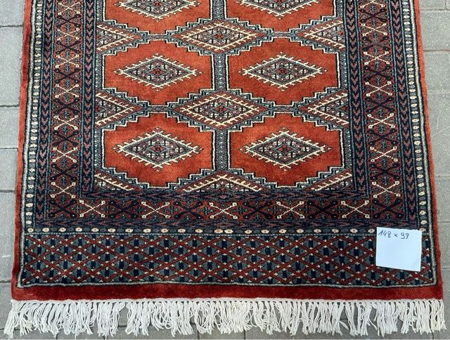 Tappeto antico vintage in lana persiana fatto a mano