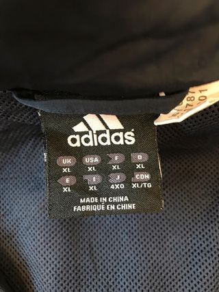 Chaqueta Vintage Adidas Azul XL