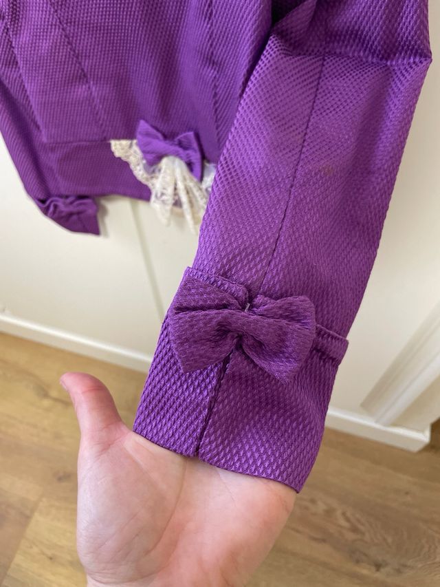 Corpiño fallera manga larga niña