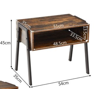 Comodini o tavolini in stile industriale