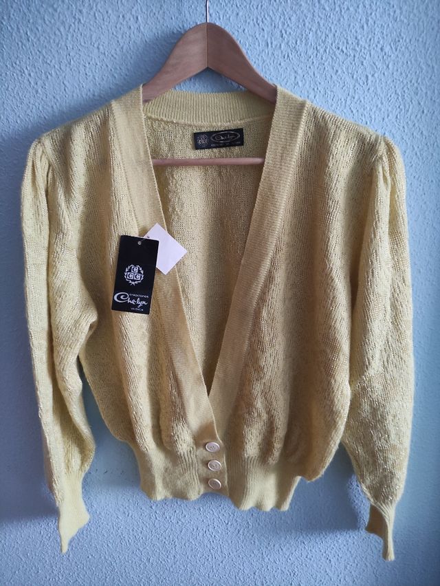 Chaqueta tricot vintage años 60 