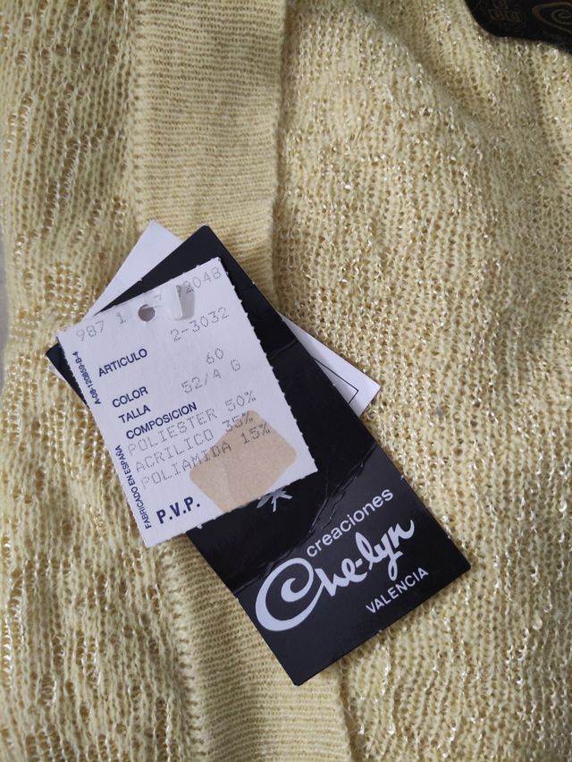 Chaqueta tricot vintage años 60 