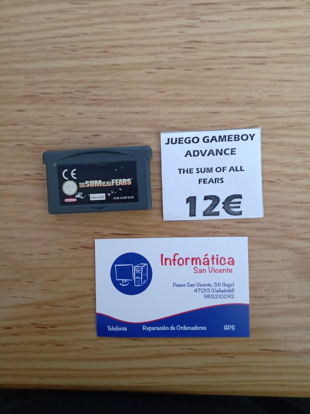 JUEGO GBA THE SUM OF ALL FEARS