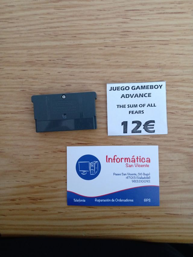 JUEGO GBA THE SUM OF ALL FEARS