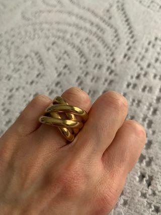 Anillo baño de oro 