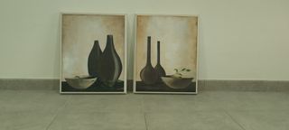 Armario y cómoda madera - 3 piezas