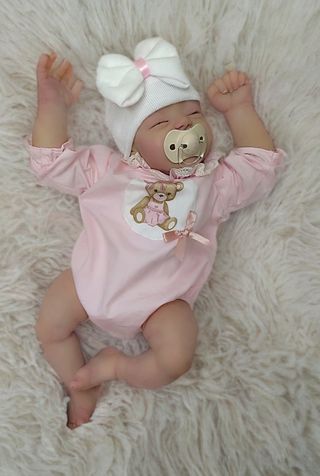 Bebé reborn de silicona parcial