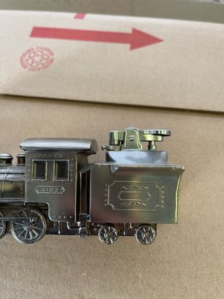 ✅mechero metal tren vintage 