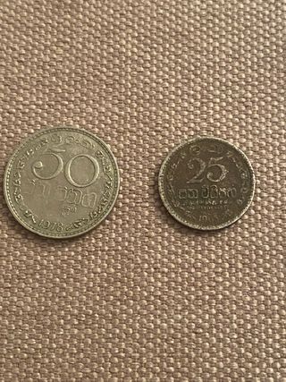 Set monete Sri Lanka