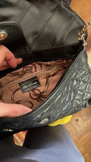 Bolso loewe negro piel acolchada Betinella