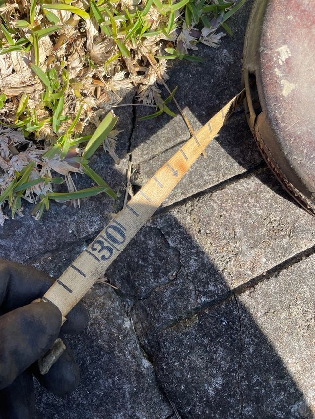 Antiguedad. Rastro. Cinta metrica 