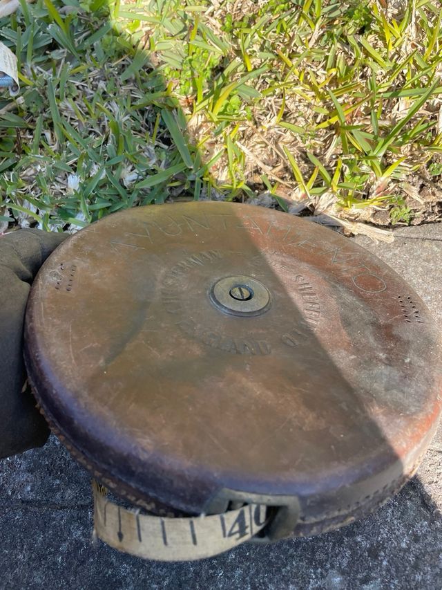 Antiguedad. Rastro. Cinta metrica 