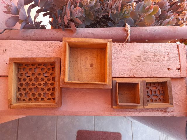 Cajas de madera decorativas