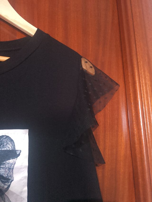 Vestido lazo plumeti corto