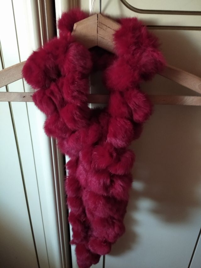 Sciarpa donna con pompon