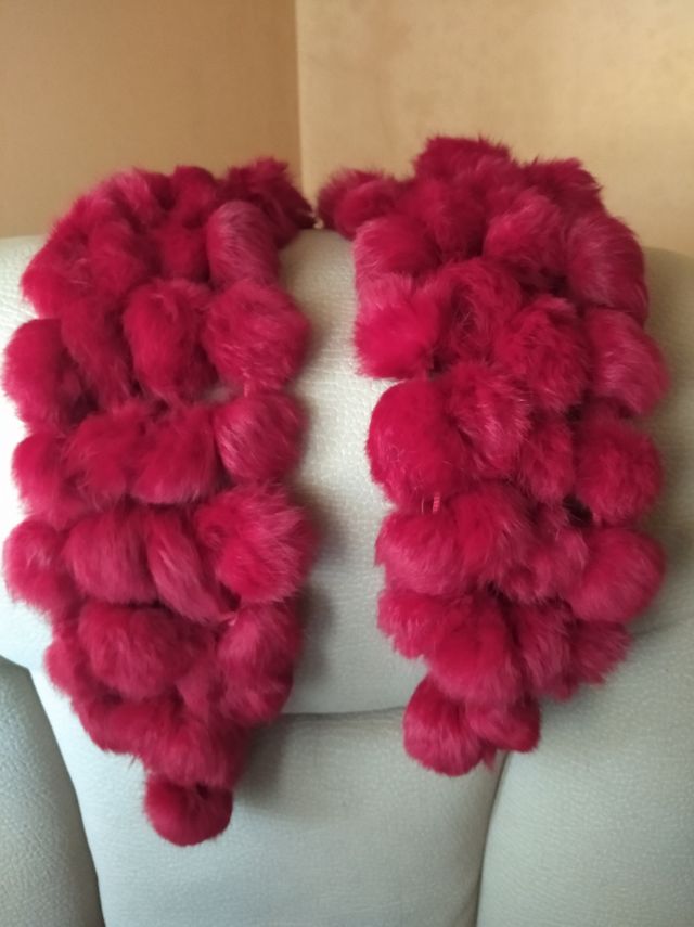 Sciarpa donna con pompon