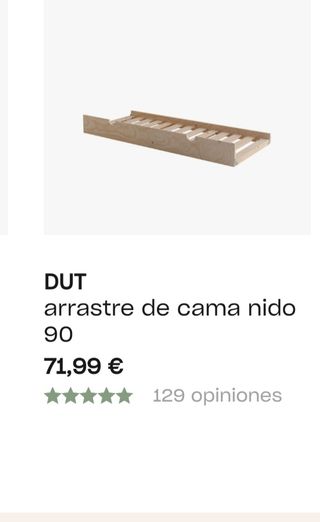 Cama nido.Cajon cama de 90 lufe