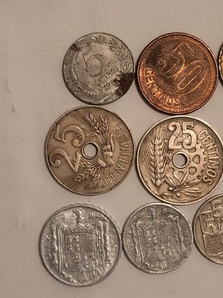 Lote de 13 monedas españolas