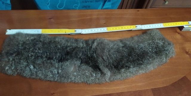 Collo di pelliccia marrone cm 50 x 14 circa