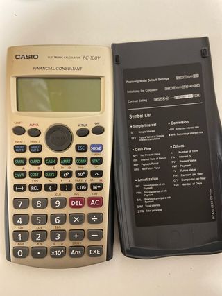 Calculadora financiera casio FC100V