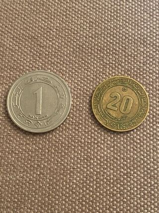 Set due monete algerine