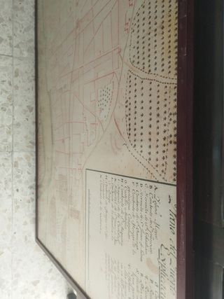 Cuadro mapa antiguo del puerto