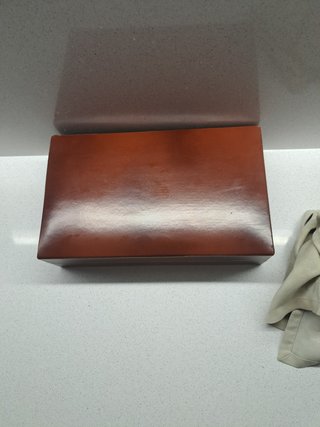 CAJA DE  MADERA  ANTIGUA , PARA PUROS