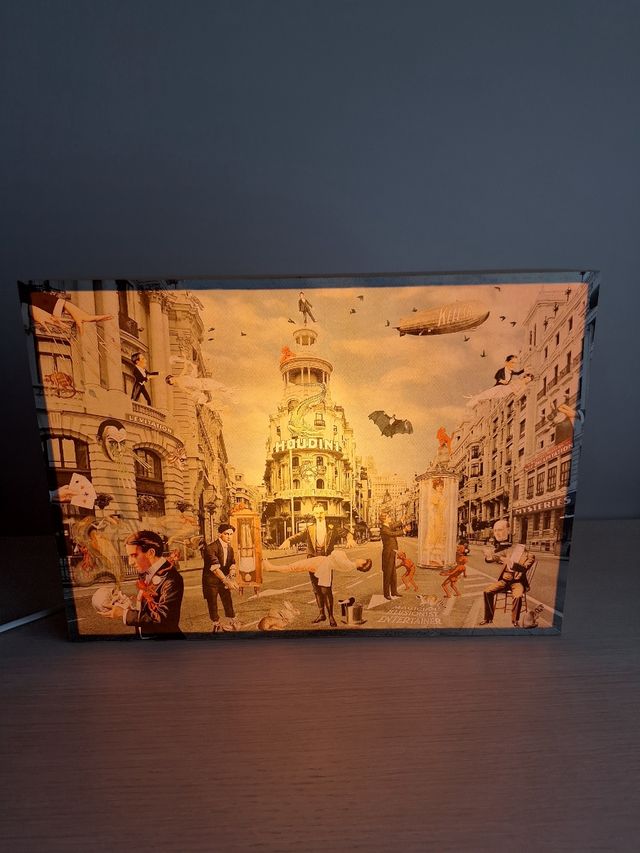 Caja de luz decorativa/ Lámpara original