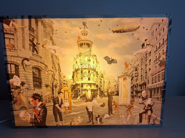 Caja de luz decorativa/ Lámpara original