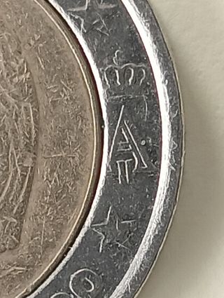 2 Euro Belgio 2000 Err. Fehlpragung 