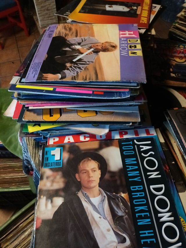 Discos de vinilo años setenta y ochenta