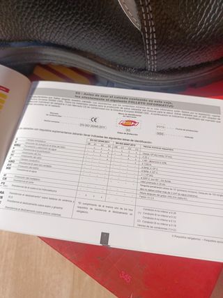 Zapatos de seguridad SIN ESTRENAR 