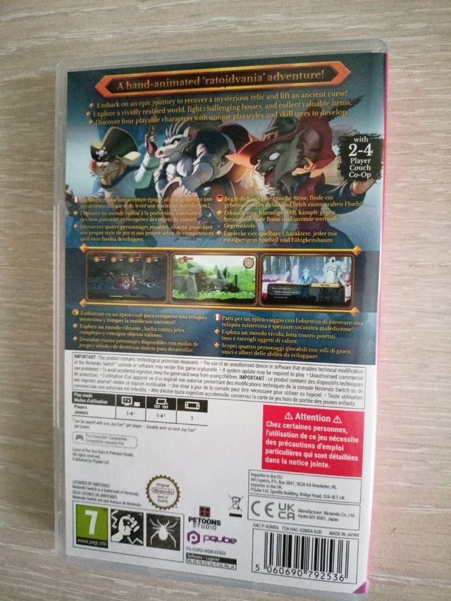 Curse of the sea rats Nintendo Switch