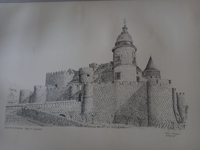 Láminas de castillos de Valladolid