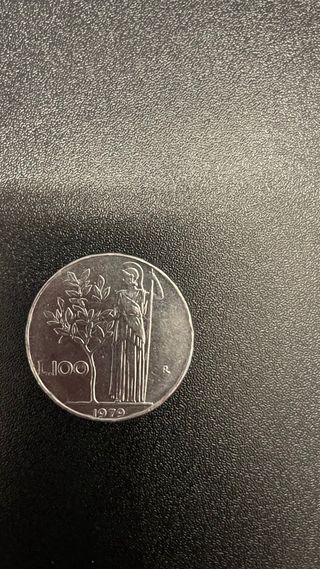 Moneta rara 100 lire testa capovolta 1979