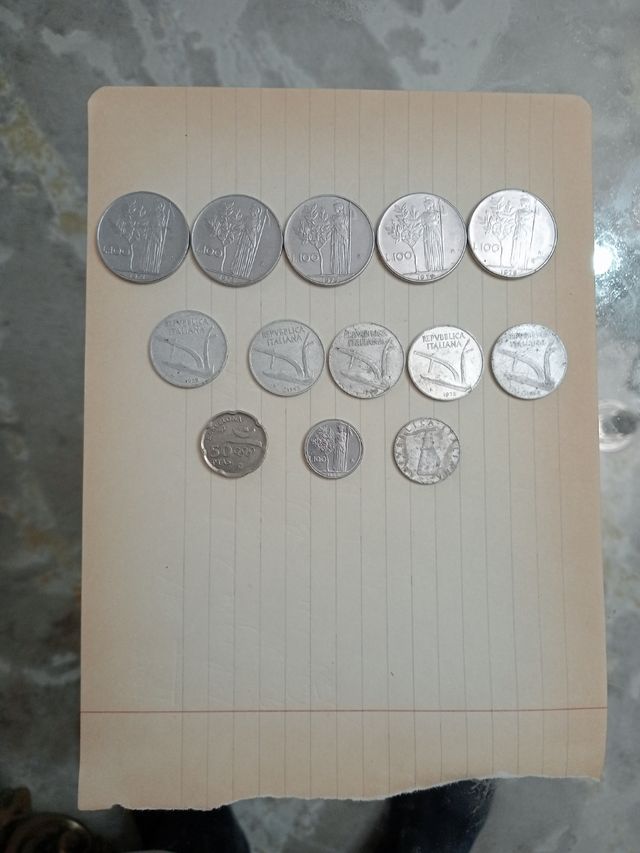 LOTE DE 12 MONEDAS ANTIGUAS ITALIA