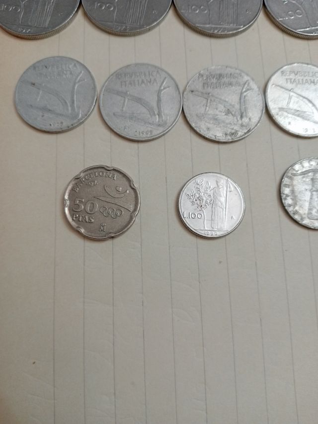 LOTE DE 12 MONEDAS ANTIGUAS ITALIA