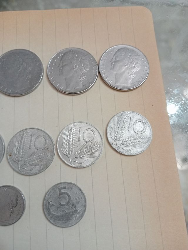 LOTE DE 12 MONEDAS ANTIGUAS ITALIA