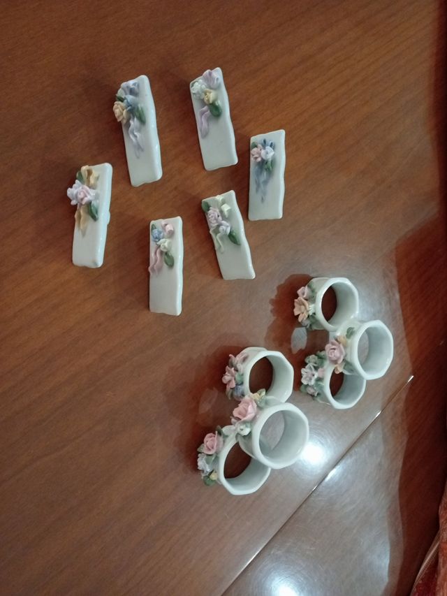 Portatovaglioli con segnaposto da 6