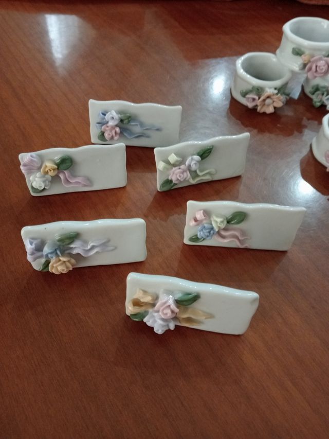 Portatovaglioli con segnaposto da 6