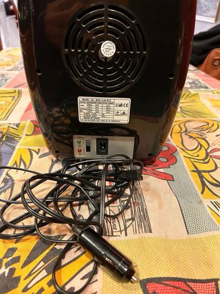 Nevera portatil conexión a toma encendedor coche